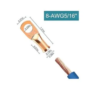 10 extremos de cable de batería conectores de alambre de_2