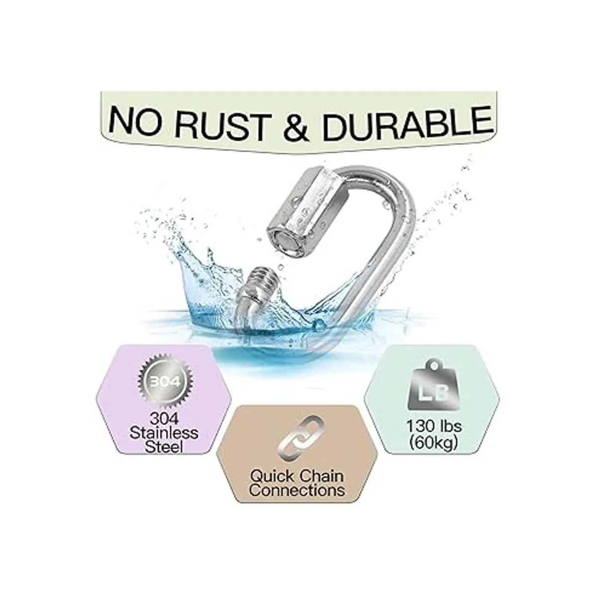 Masendelk 5 cadenas de eslabones rápidos M3.5 eslabones_4