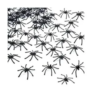 BAINFE 100 piezas de mini arañas de plástico de Halloween_1