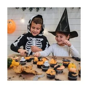 BAINFE 100 piezas de mini arañas de plástico de Halloween_6