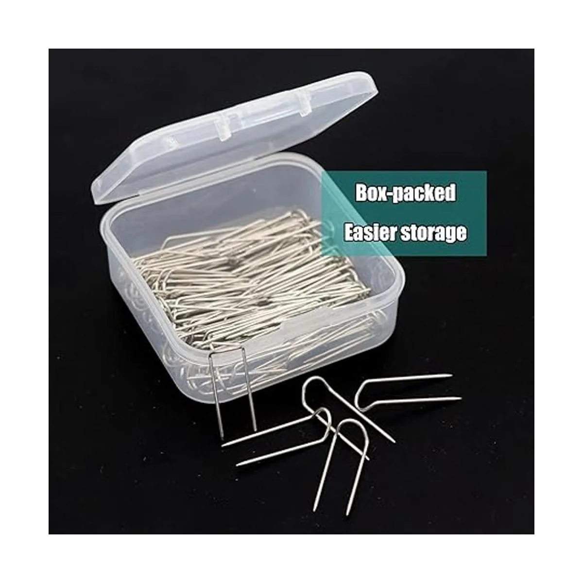 GMMA 100 horquillas de costura en U horquillas de_3