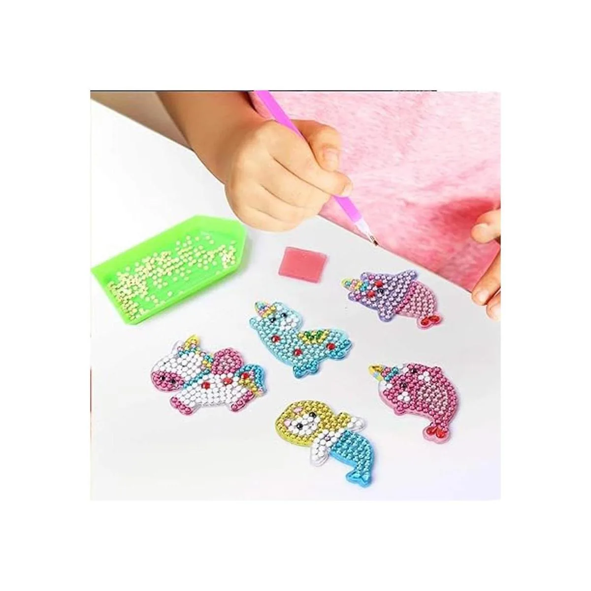 Kit de llavero de pintura de diamantes de gema_7