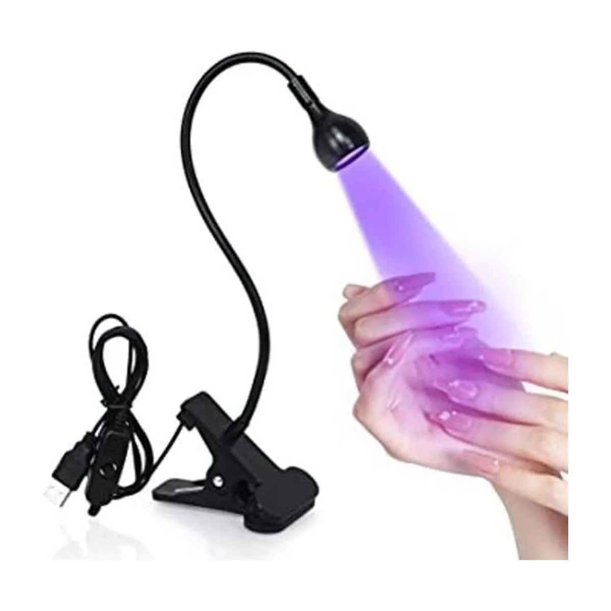 Geisofu Lámpara de uñas UV de cuello de cisne 395 nm 3 W_1