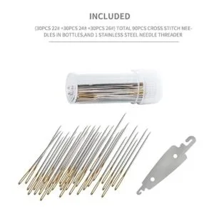 90 agujas de coser grandes para ojos en caja transparente_4