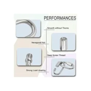 Masendelk 5 cadenas de eslabones rápidos M3.5 eslabones_3