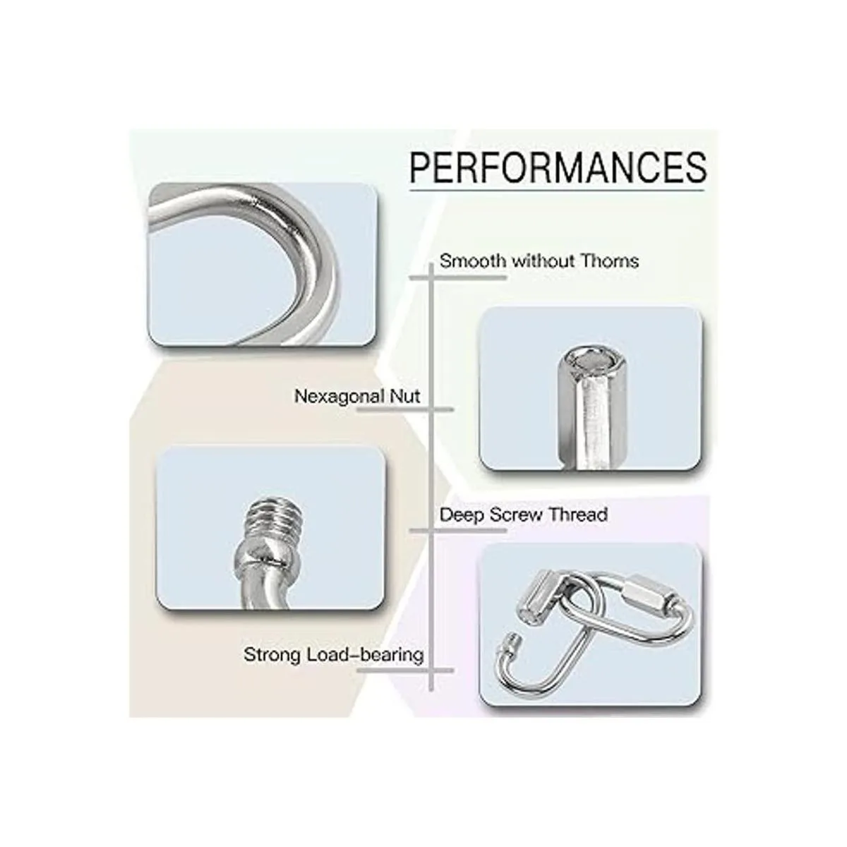 Masendelk 5 cadenas de eslabones rápidos M3.5 eslabones_3