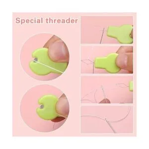 El juego de 74 agujas de cuentas incluye 60 agujas de hilo_5