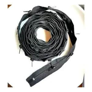 Cremallera negra 3 por The Roll Long Zipper by The Yard_3