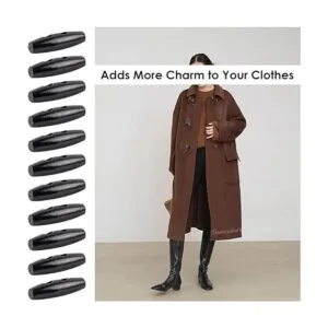 Framendino Paquete de 50 botones de palanca de madera con_4