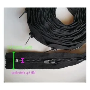 Cremallera negra 3 por The Roll Long Zipper by The Yard_2