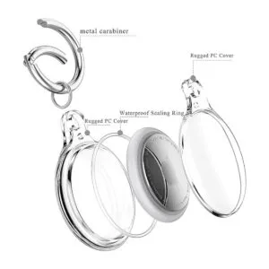 COOLQO Paquete de 2 llaveros impermeables IPX8 con soporte_4