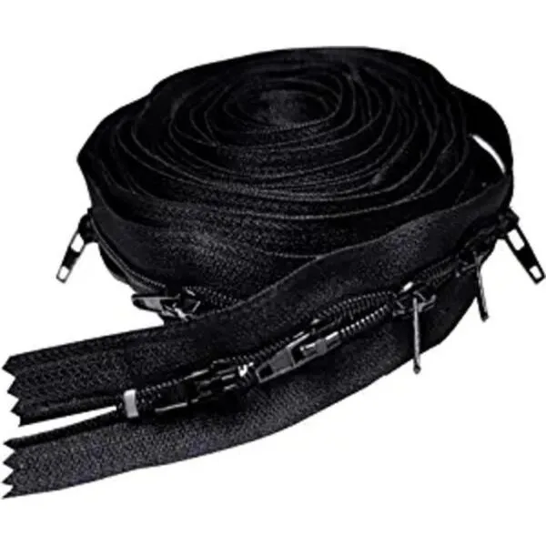 Cremallera negra 3 por The Roll Long Zipper by The Yard_1