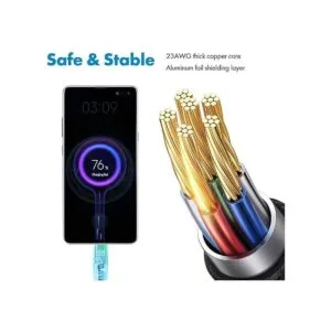 Cargador tipo C de 10 pies. Cable USB tipo C; cargador_4