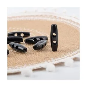 Framendino Paquete de 50 botones de palanca de madera con_7