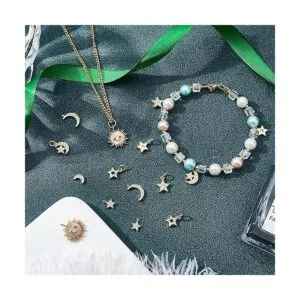 SUPERFINDINGS 16 colgantes de latón con 8 estilos de_2