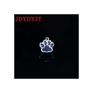 Colgante con diseño de huella de perro para pulseras_3