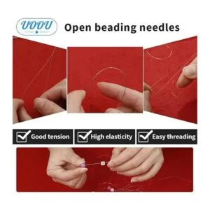 El juego de 77 agujas de cuentas incluye 60 agujas de hilo_5