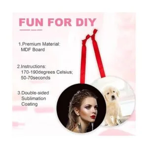 SAVITA 25 colgantes en blanco por sublimación MDF de 2.83_4