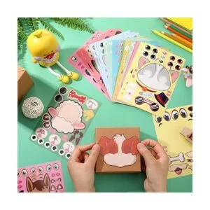 48 hojas de pegatinas de animales de manualidades con 8_4