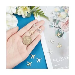 UNICRAFTALE 12 dijes colgantes de avión de pasajeros de 2_2