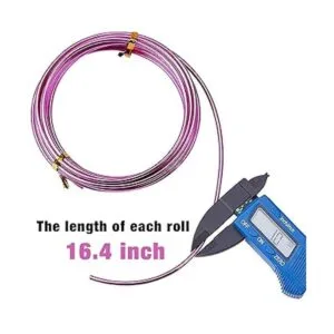 12 rollos de alambre de aluminio de colores de 196.8 pies_2