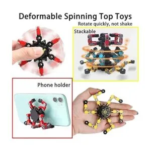 Paquete de 4 juguetes giratorios transformables para la_3