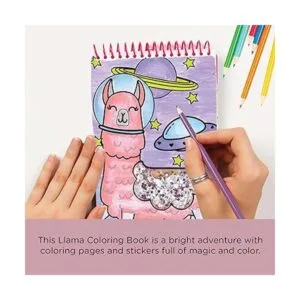 Fashion Angels Llama Shaker Compact Sketch PortfolioLlama_4