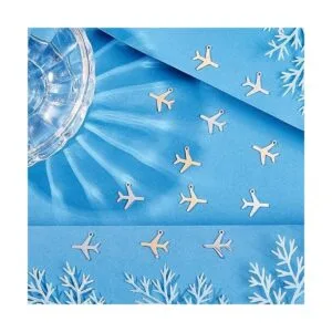 UNICRAFTALE 12 dijes colgantes de avión de pasajeros de 2_3