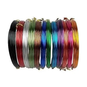 12 rollos de alambre de aluminio de colores de 196.8 pies_7