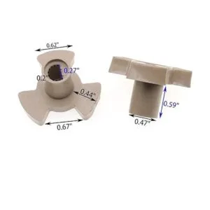 Acoplador giratorio para microondas 2 piezas para hornos_2