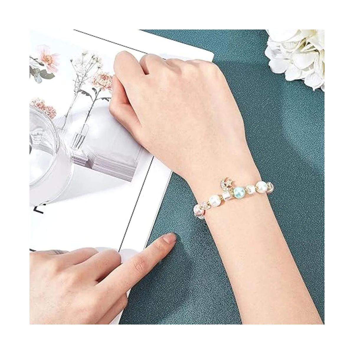 SUPERFINDINGS 16 colgantes de latón con 8 estilos de_3