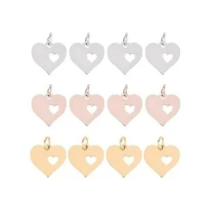 UNICRAFTALE 18 piezas de 3 colores corazón con corazón_1