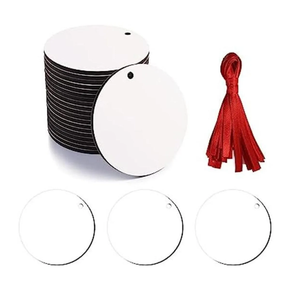 SAVITA 25 colgantes en blanco por sublimación MDF de 2.83_1