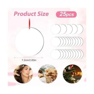 SAVITA 25 colgantes en blanco por sublimación MDF de 2.83_2