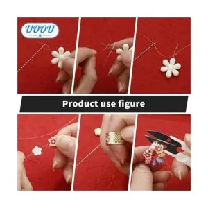 El juego de 77 agujas de cuentas incluye 60 agujas de hilo_4