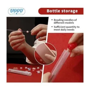 El juego de 77 agujas de cuentas incluye 60 agujas de hilo_6