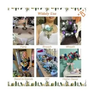 200 piezas de alambre de tallo de flores florales alambre_4