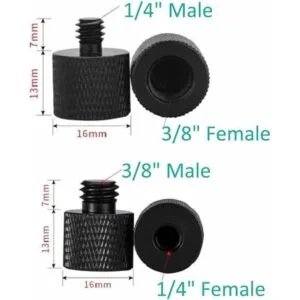 Juego de adaptador de tornillo de cámara de 4 piezas macho_2