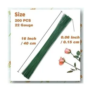 200 piezas de alambre de tallo de flores florales alambre_2