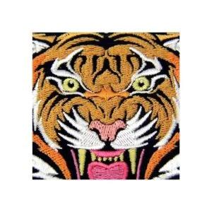 The Roaring Bengal insignia con diseño de tigre bordado a_2
