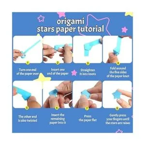 CCINEE 2700 hojas de papel de estrella origami tiras de_5