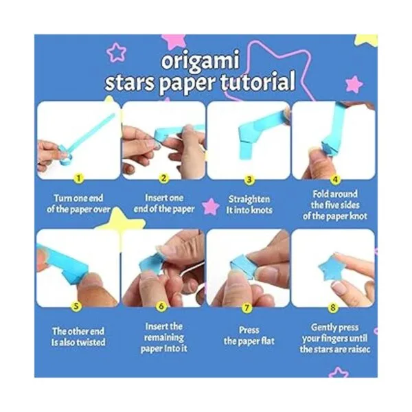 CCINEE 2700 hojas de papel de estrella origami tiras de_5