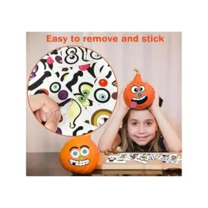 Paquete de 36 calcomanías de decoración de calabaza de_6