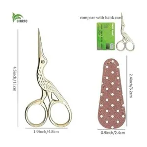 BIHRTC Tijeras de bordado de 4.5 pulgadas tijeras de_2