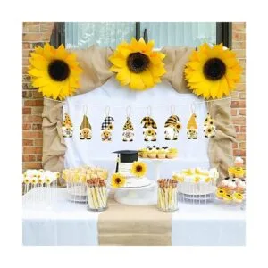 WATINC Paquete de 25 adornos de madera de gnomo de_6