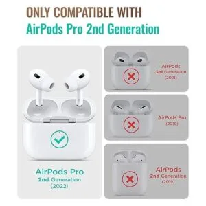 Aircawin Funda transparente de TPU suave para Airpods Pro_7