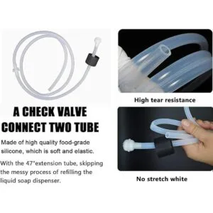 Kit de tubo de extensión dispensador de jabón con válvula_2