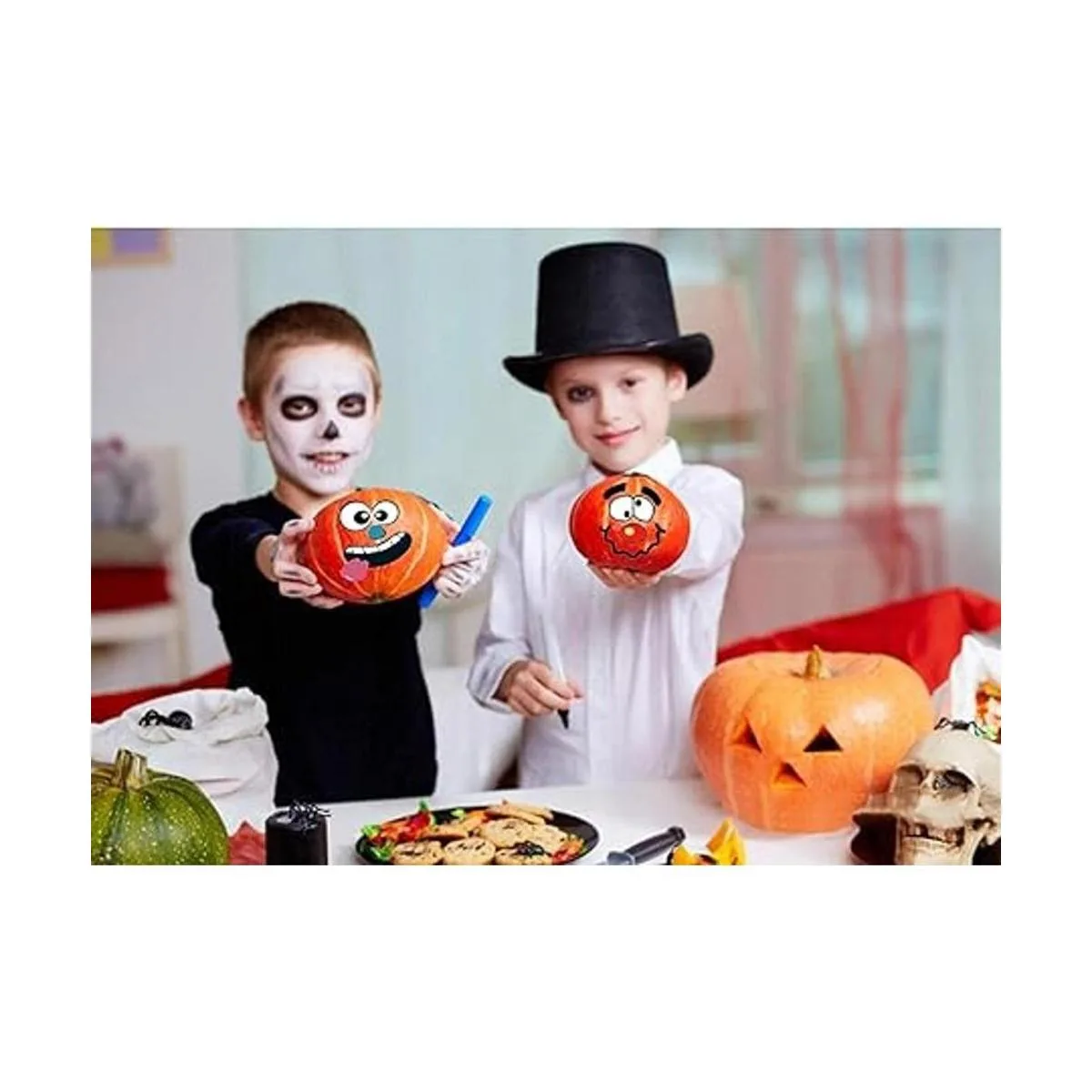 Paquete de 36 calcomanías de decoración de calabaza de_2