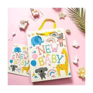 WRAPAHOLIC Bolsa grande de regalo para bebé de 13 pulgadas_6