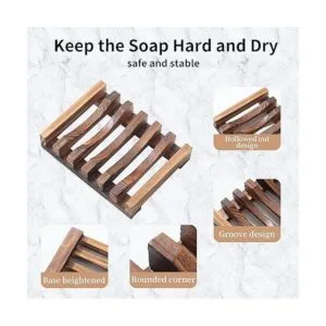 Jabonera para ducha jabonera de barra de bambú para baño_3